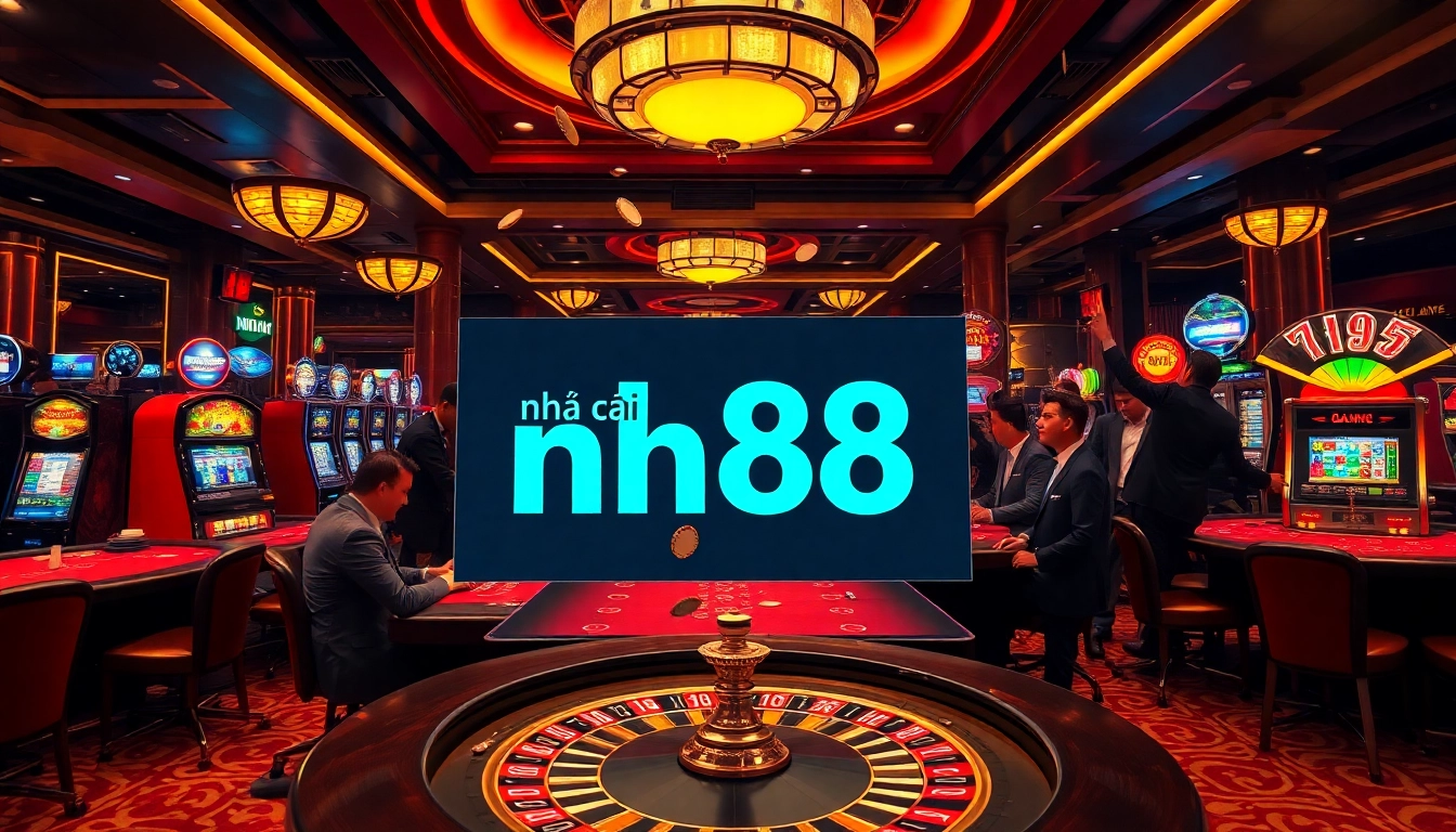 Experience thrilling wins at nhà cái nh88 with vibrant casino games and exciting gambling atmosphere.