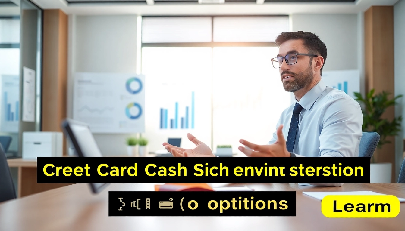 신용카드 현금화 전략에 대해 설명하는 전문가의 모습
