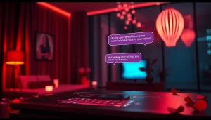 Experience immersive nsfw ai chat interactions with a playful AI girlfriend in a cozy digital space.