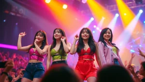 Dynamic performance by blackpink members showcasing their unique styles and energy.