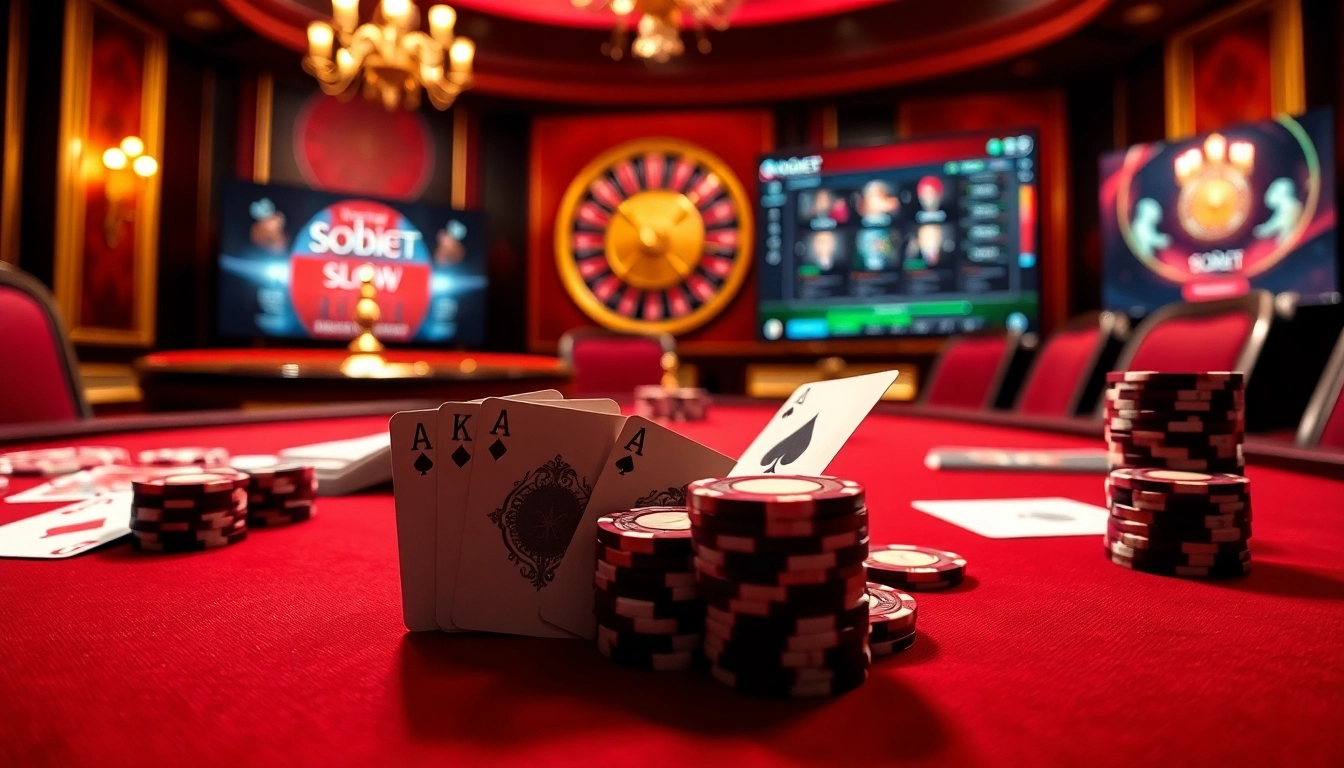 Spark excitement with sbobet link alternatif at a luxurious poker table featuring vibrant cards and chips.