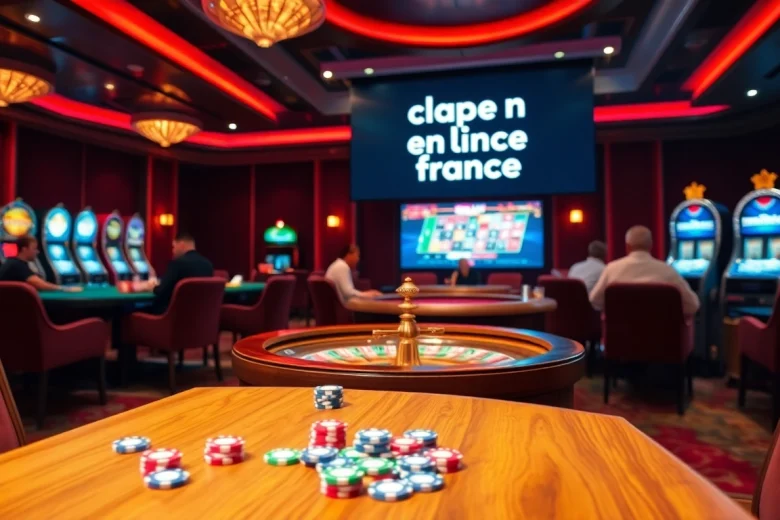 Vivez l'excitation des jeux d'argent au casino en ligne France avec des joueurs engagés autour d'une table de poker dynamique.