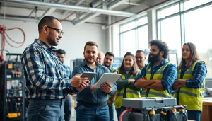Apprenticeship training in electrical apprenticeship with skilled mentorship in a vibrant classroom.