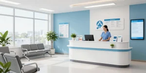 Health insurance for newlyweds consultation at a medical clinic.
