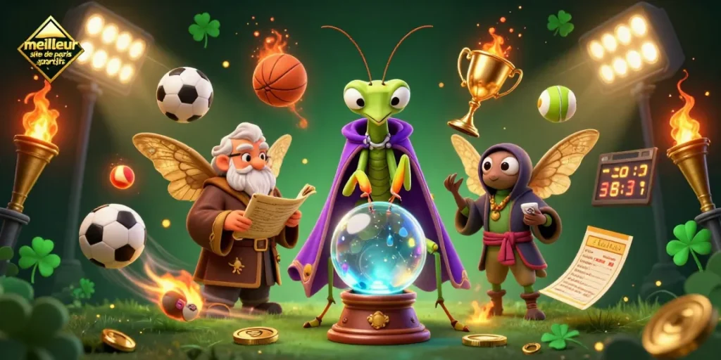 Visualisez le meilleur site de paris sportifs avec des personnages captivants et des éléments de jeu dynamiques.